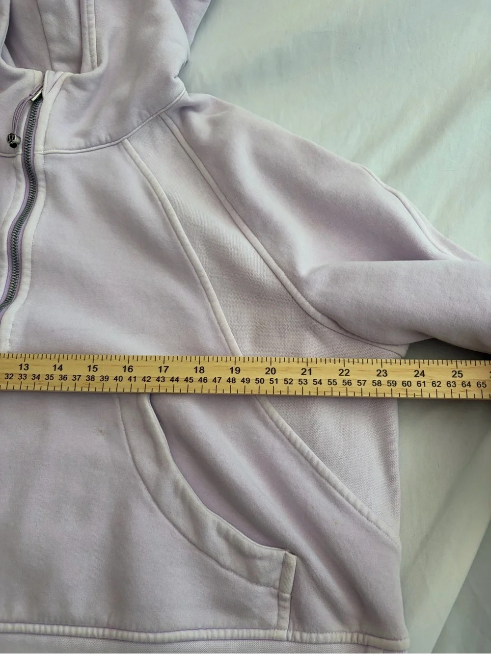 lululemon athletica Cropped Lavender Quarter Zip Hoodie Size XL